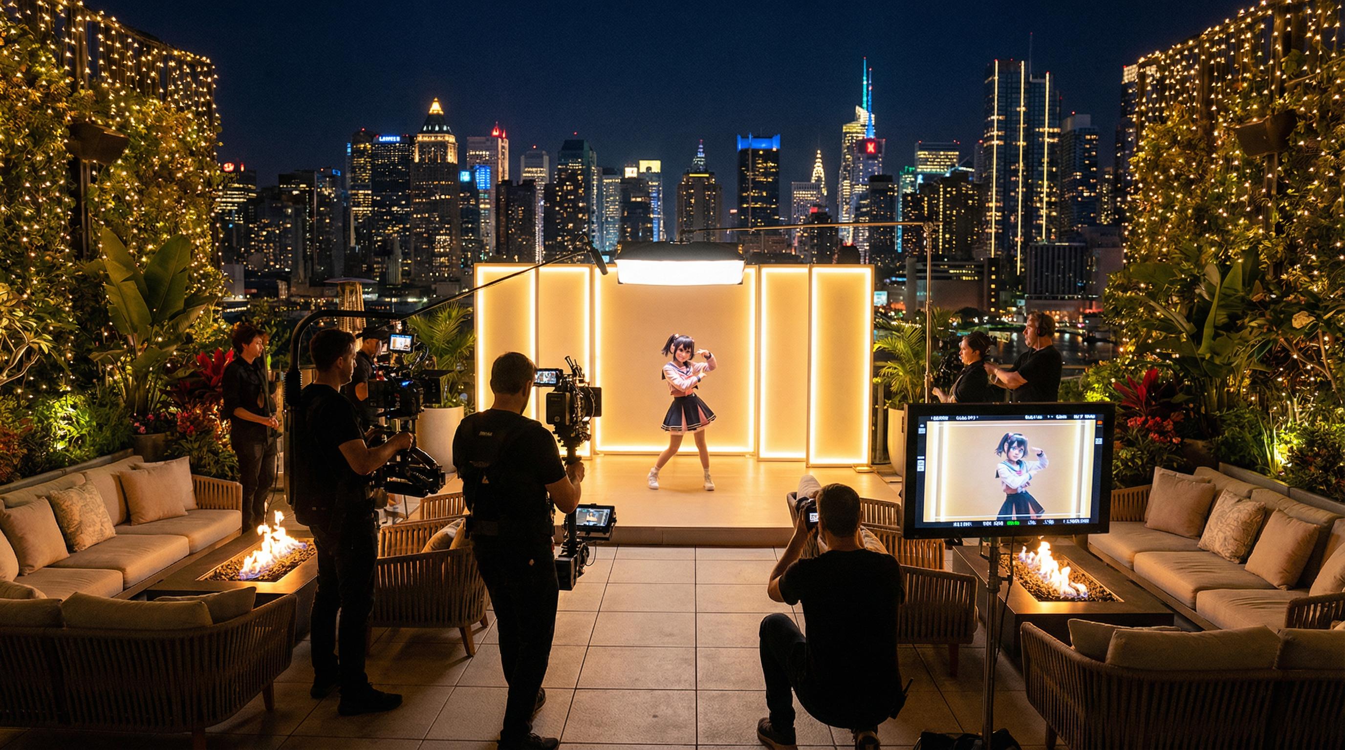 情侣自拍动漫MV拍摄